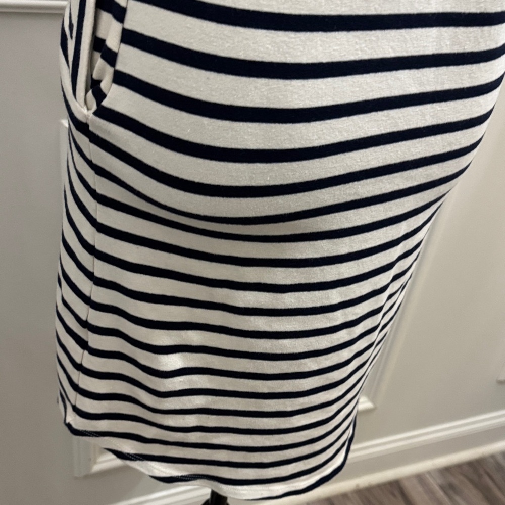 Striped Black and White Dress monteau Los Angeles size XS - Picture 9 of 9
